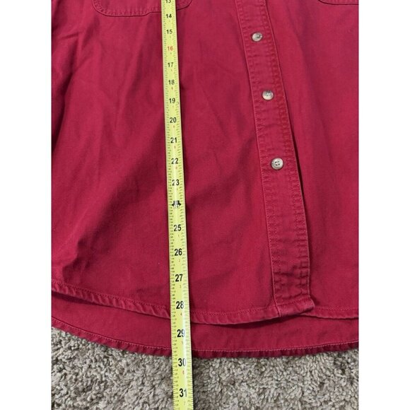 CAROLINA BLUES Button Front Shirt Logo Casual Preppy Basic Western Sz 16W READ - Picture 6 of 8